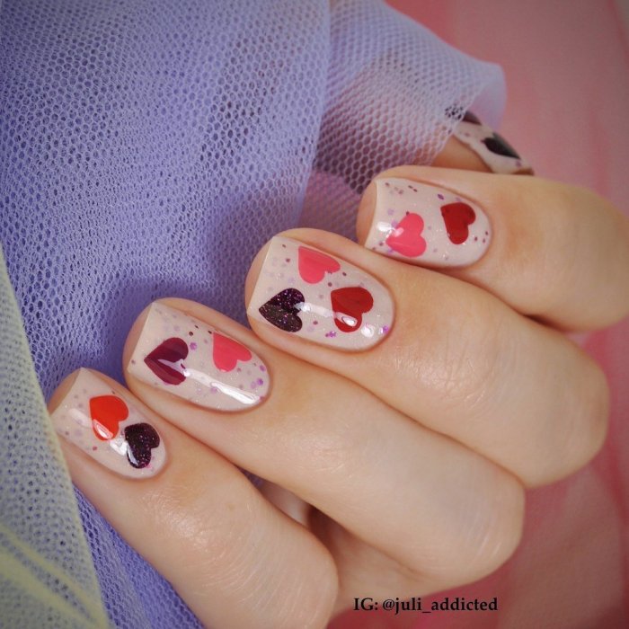 Маникюр ко Дню св Валентина