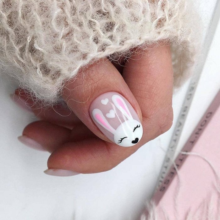 Маникюр на короткие ногти на день рождения