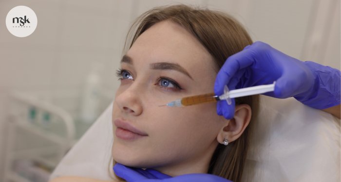 Плазмотерапия лица до и после