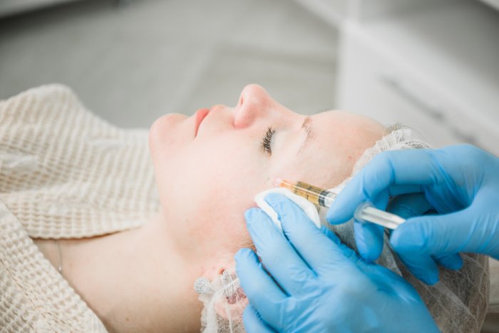 Плазмотерапия лица до и после