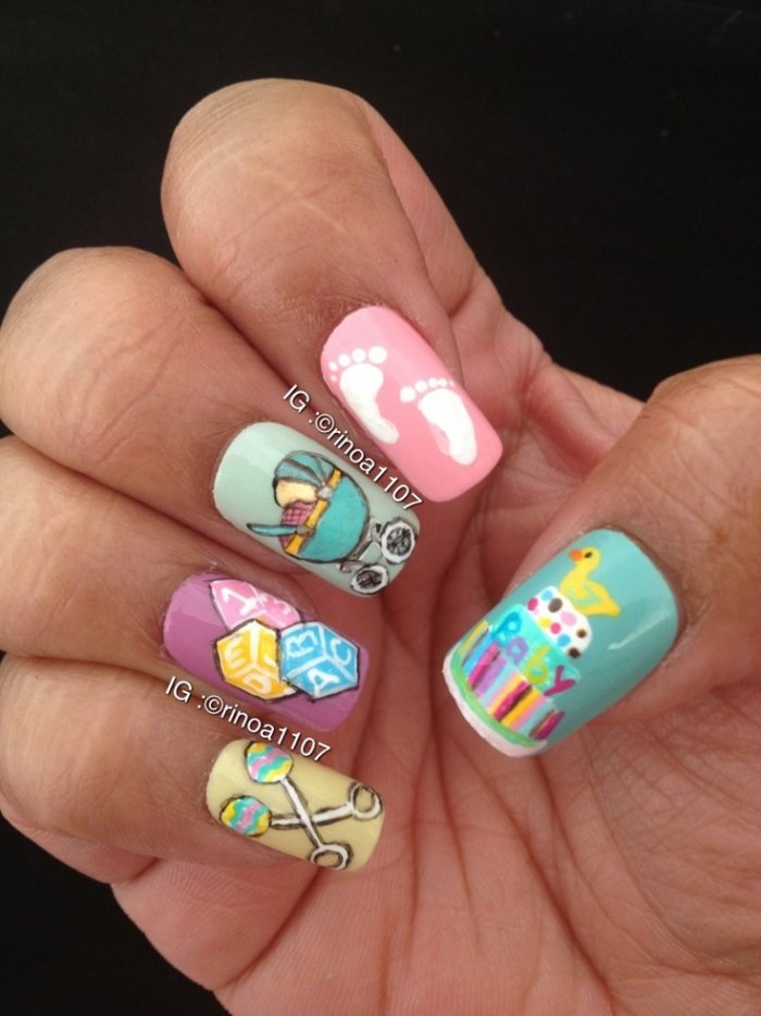 Маникюр для молодой мамы