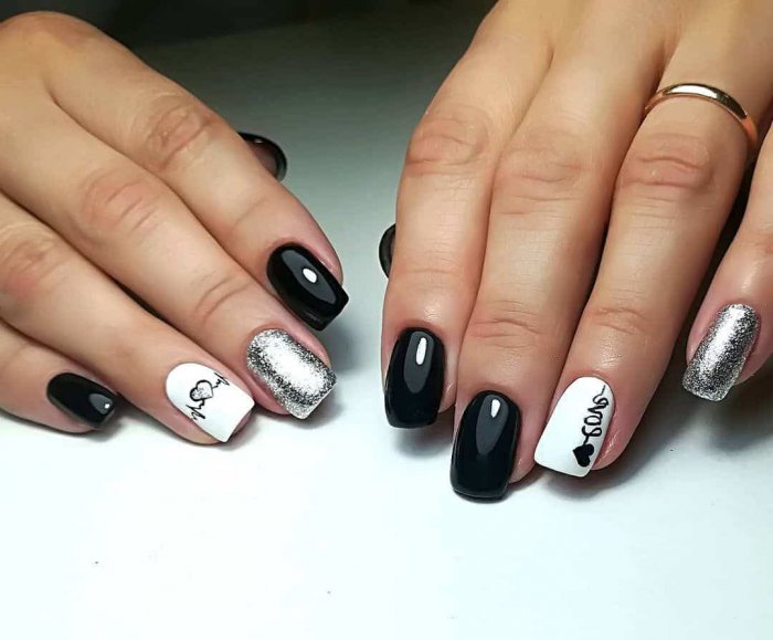 Ногти темные