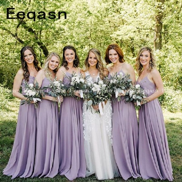 Платья подружек невесты пастельных тонов