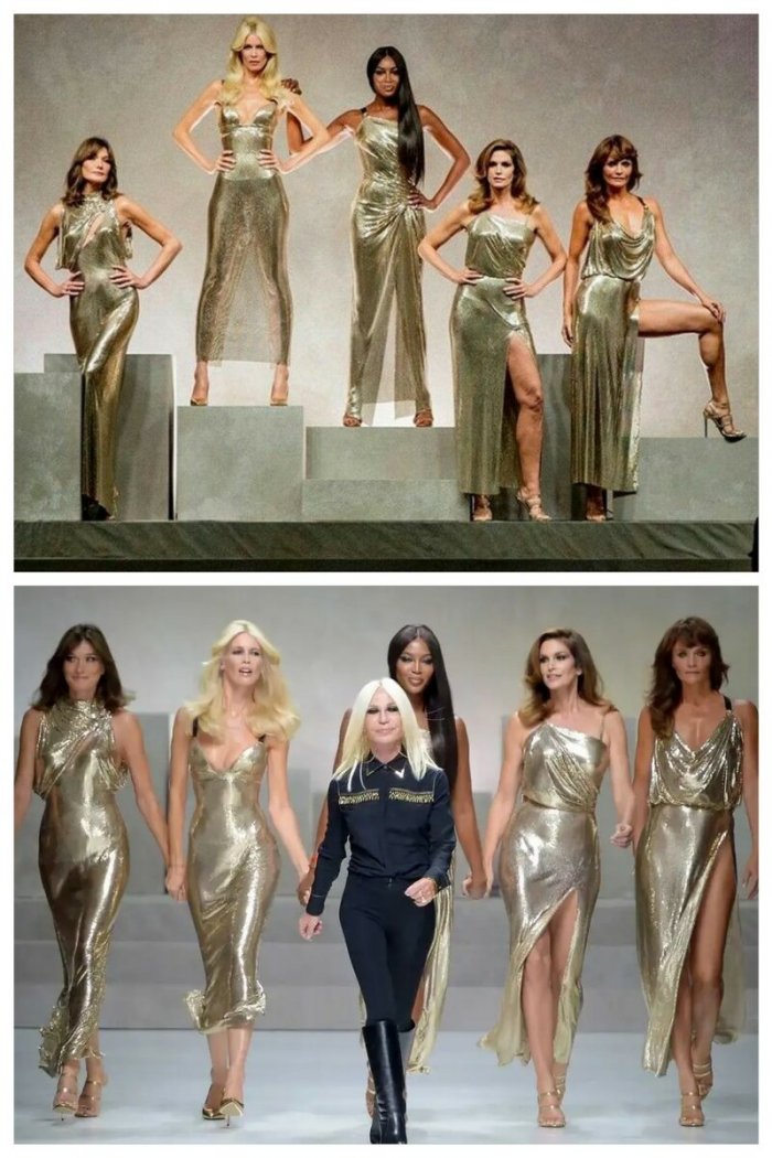 Versace легендарный показ Джани