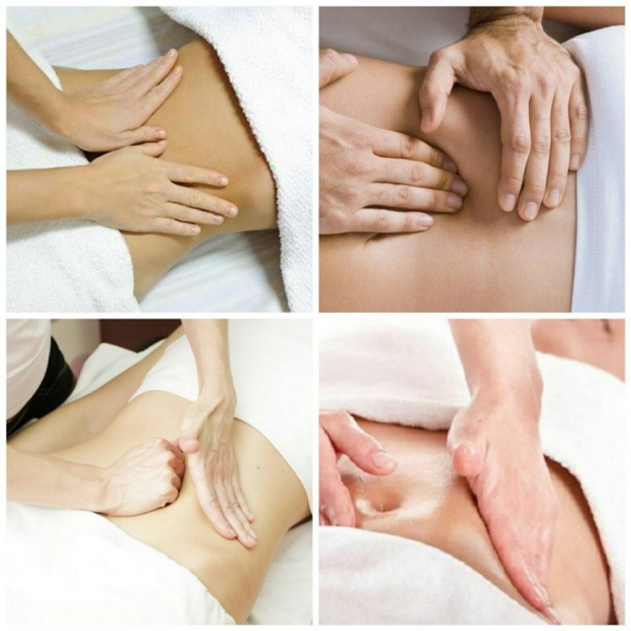 Щипковый массаж живота