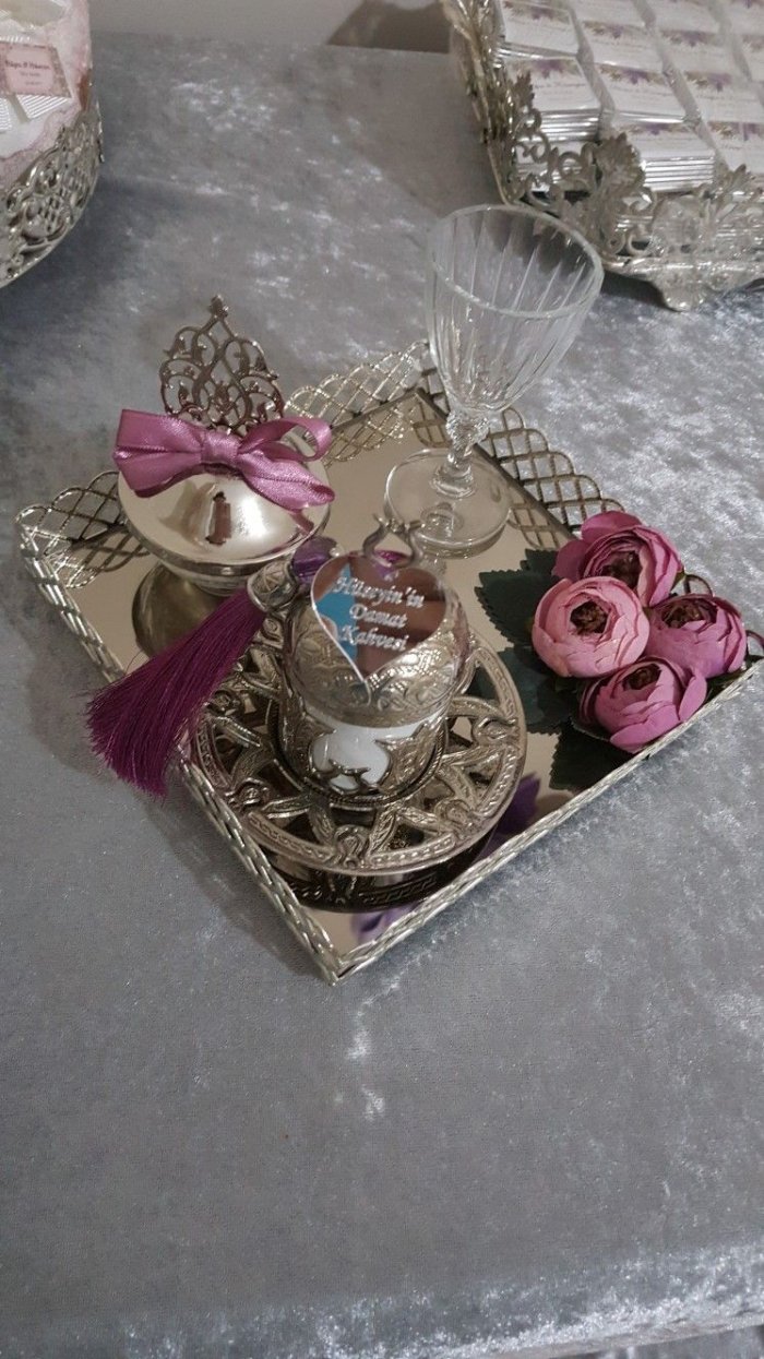 Свадебный набор аксессуаров в сиреневом цвете