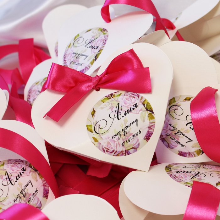 Свадебные бонбоньерки для гостей