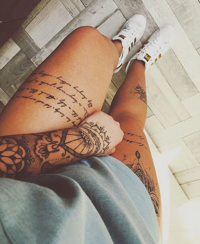 Красивые надписи на руке