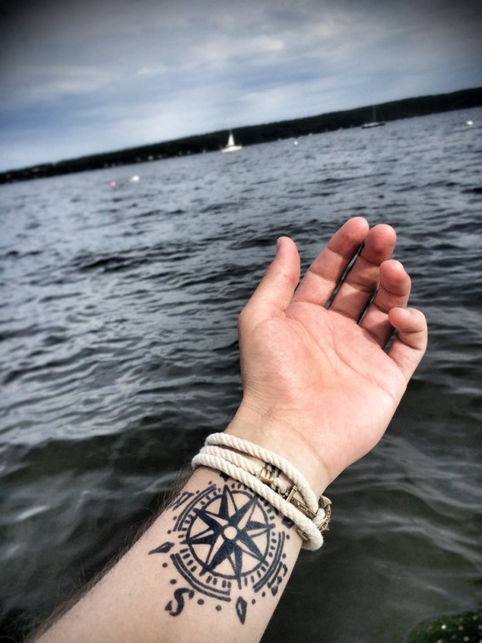 Тату на запястье для мужчин