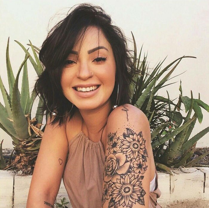 Тату на руке для девушек