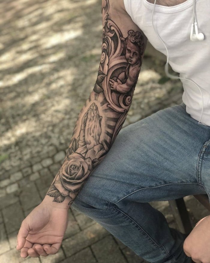 Тату на руке мужские