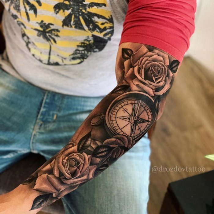 Тату на предплечье