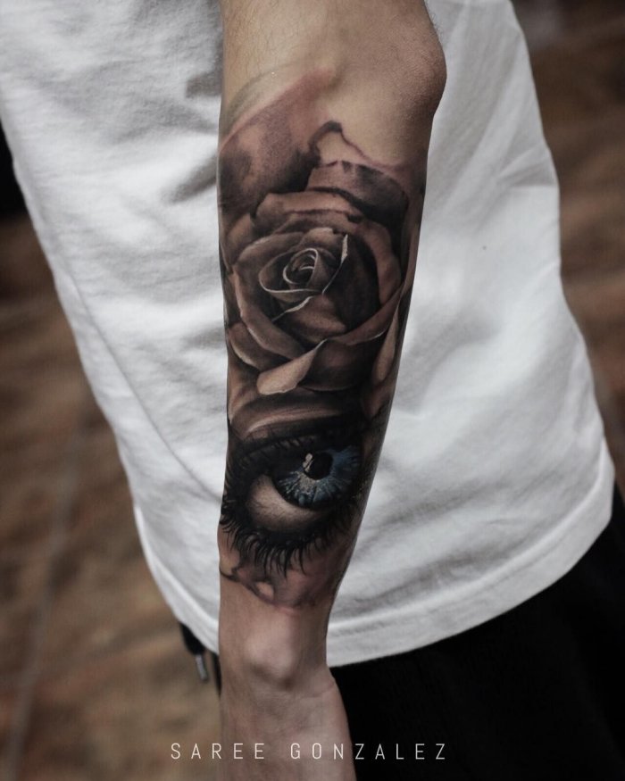 Тату на предплечье для мужчин