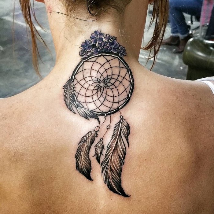 Тату Ловец снов для девушек