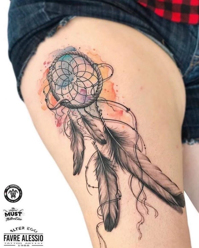 Ловец снов тату