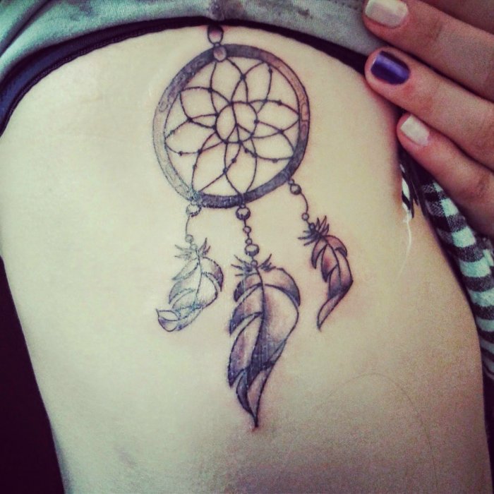Тату Ловец снов для девушек