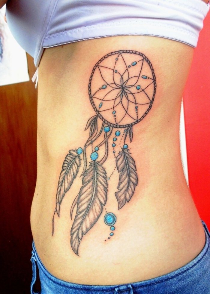 Ловец снов тату на руке женские