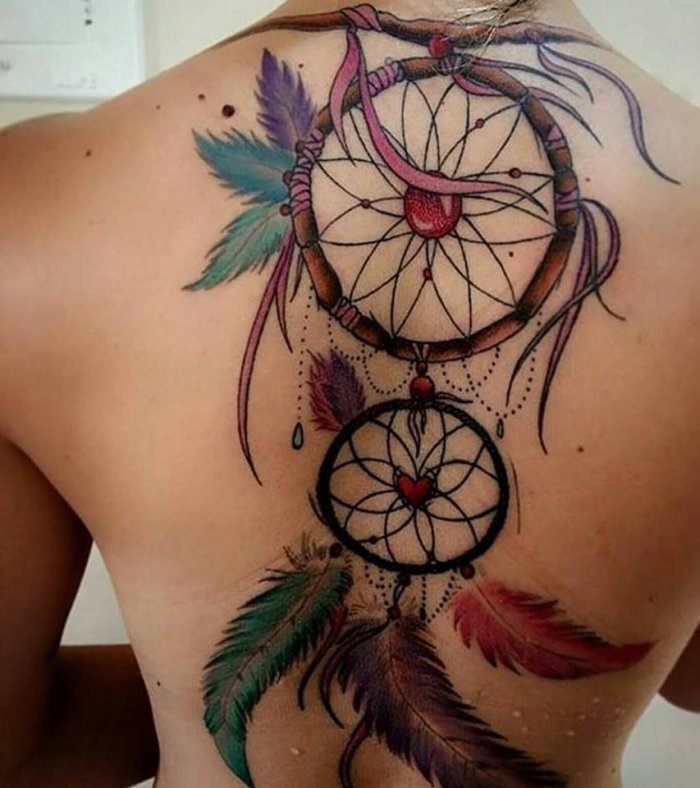 Тату Ловец снов для девушек