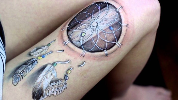 Тату Ловец снов для девушек