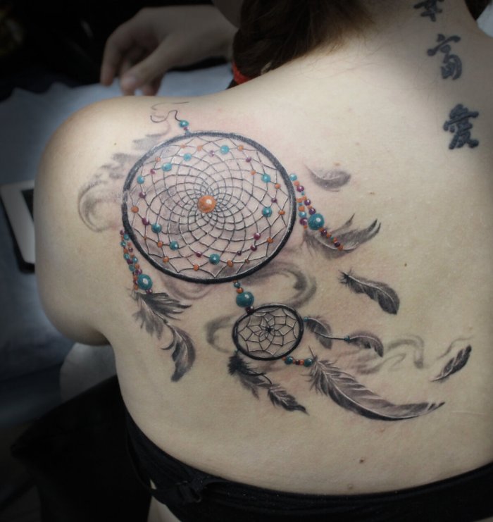 Тату Ловец снов для девушек