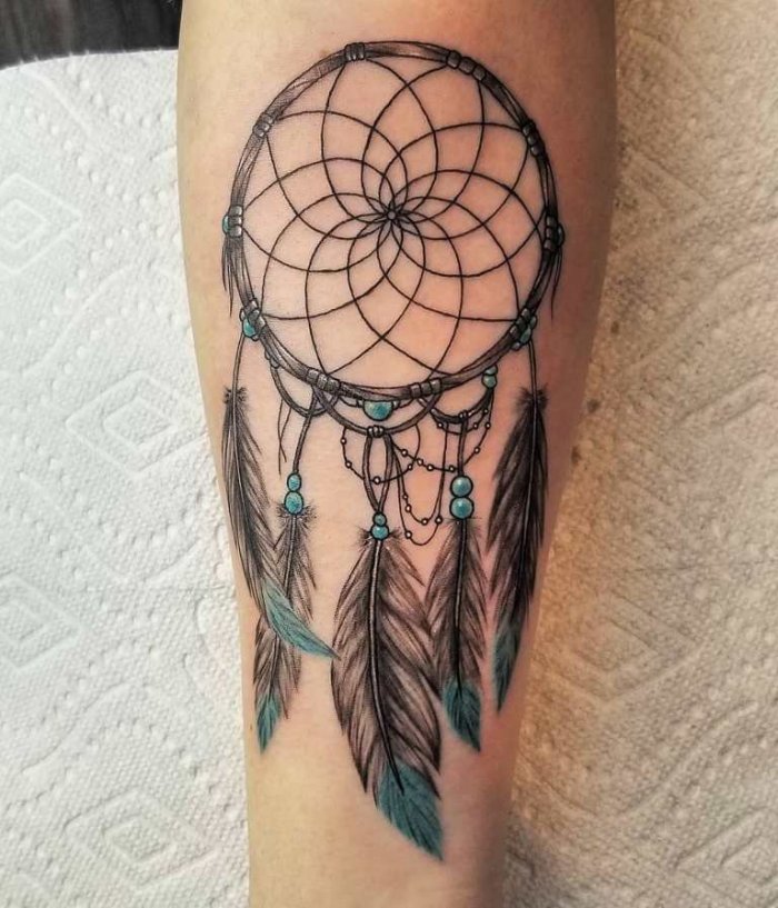 Тату Ловец снов для девушек на руке