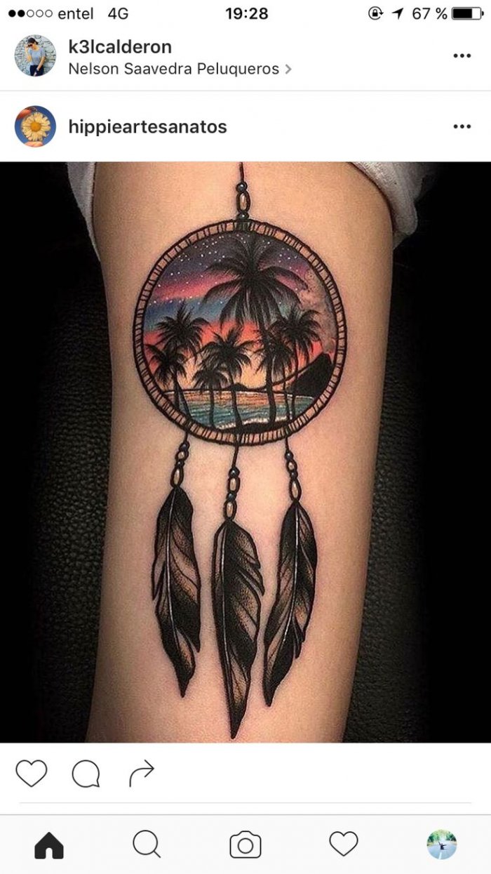 Ловец снов тату