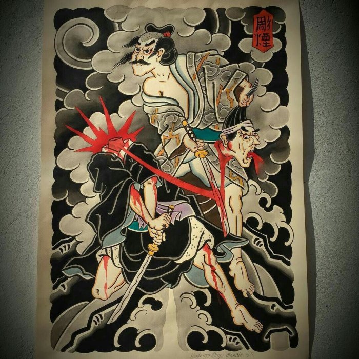 Ориентал тату рукав