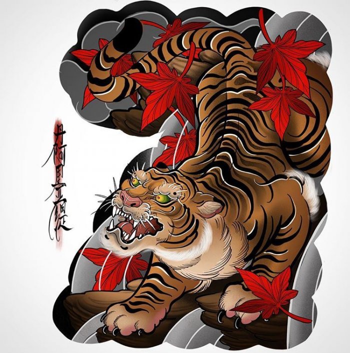 Японские тату на руке