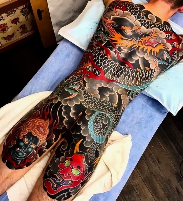 Японский рукав тату