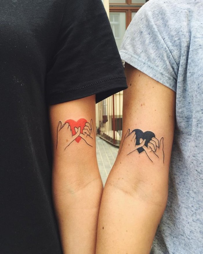 Парные тату для мужа и жены