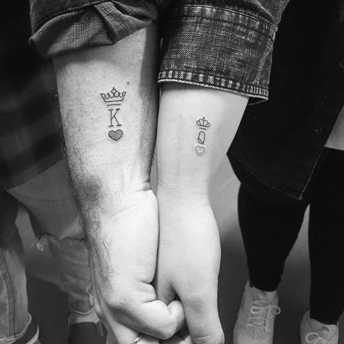 Парные тату для подруг