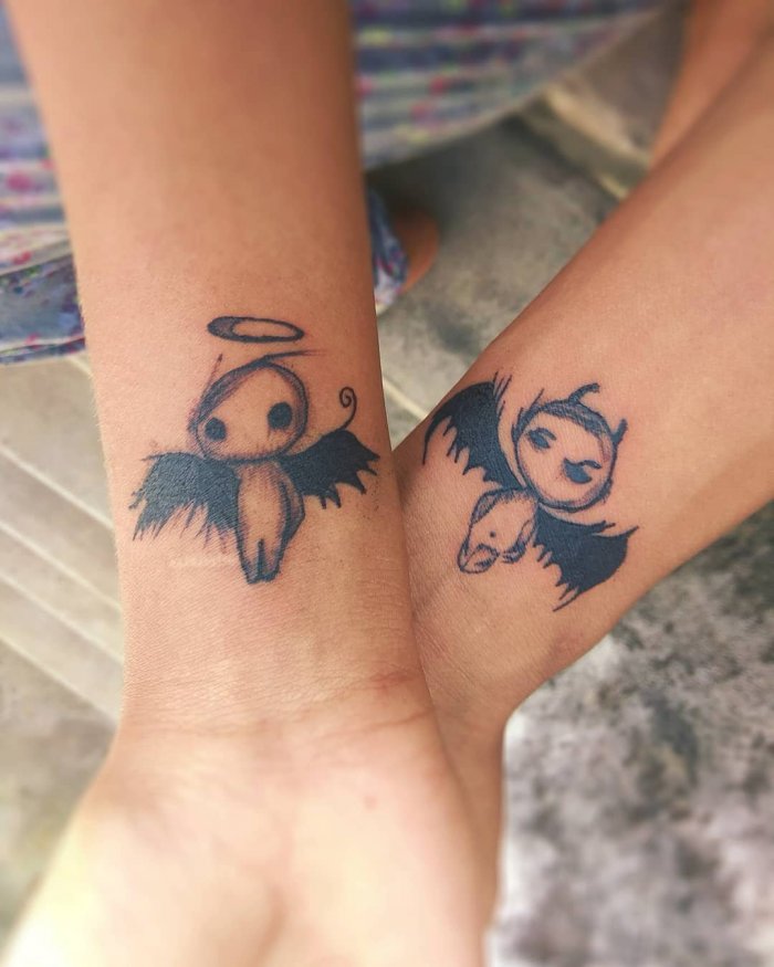 Парные тату маленькие