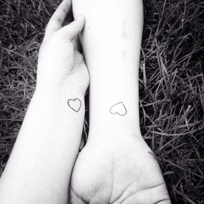 Необычные парные тату