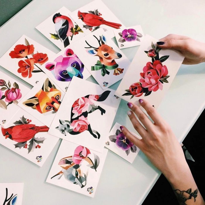 Переводные тату