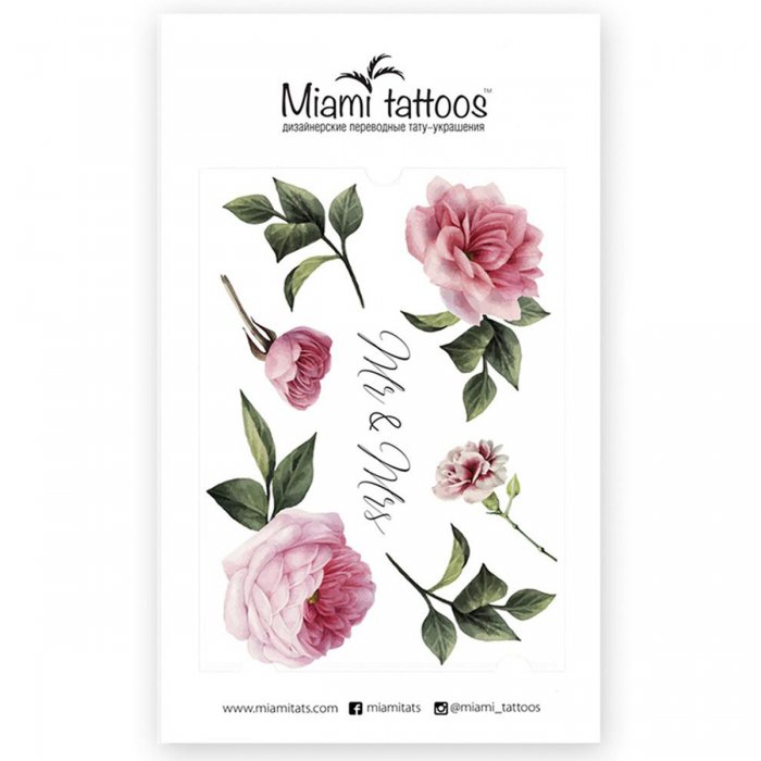 Флеш тату цветы