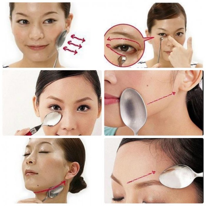 Массаж от мешков под глазами