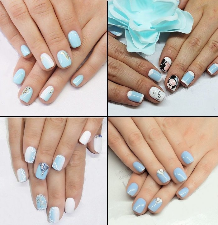 Маникюр в пастельных тонах дети