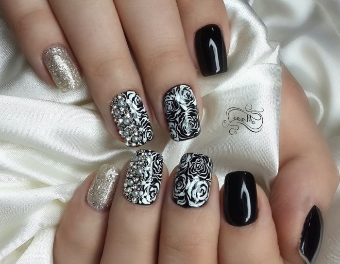 Шеллак черно белый