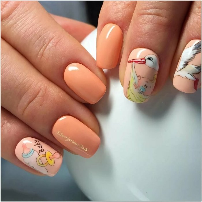 Маникюр беременным дизайн