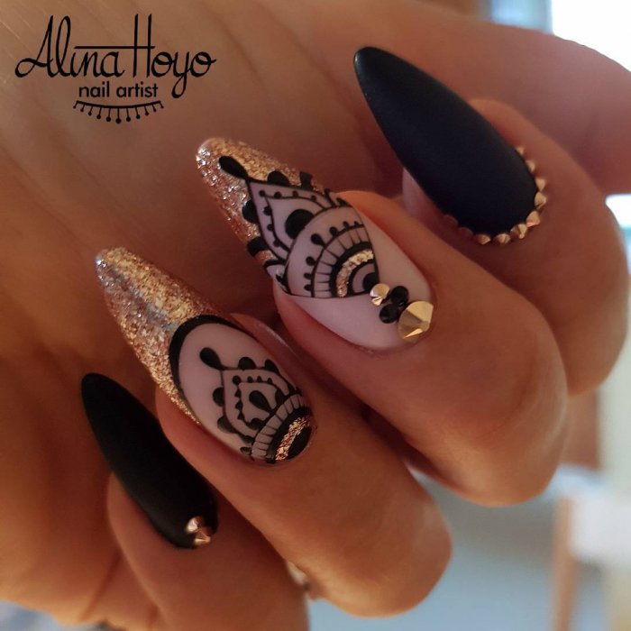Маникюр в индейском стиле