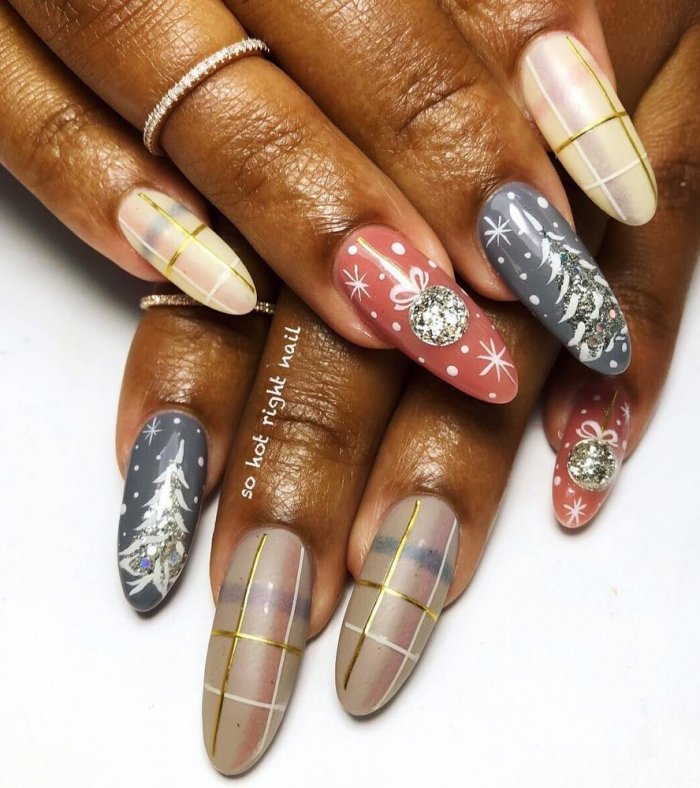 Маникюр на короткие ногти на день рождения