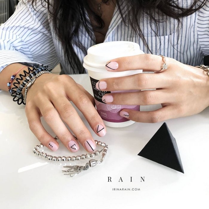 Праздничный маникюр на день рождения