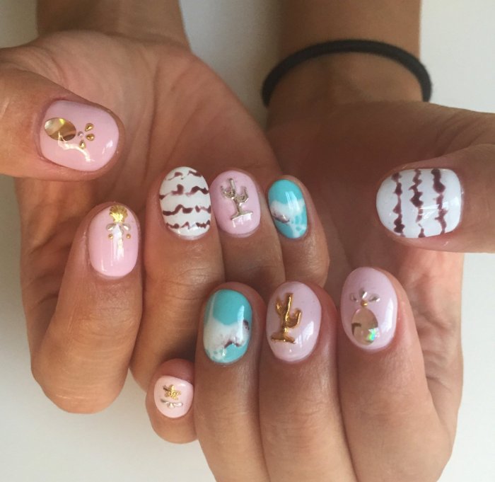 Дизайн ногтей на день рождения