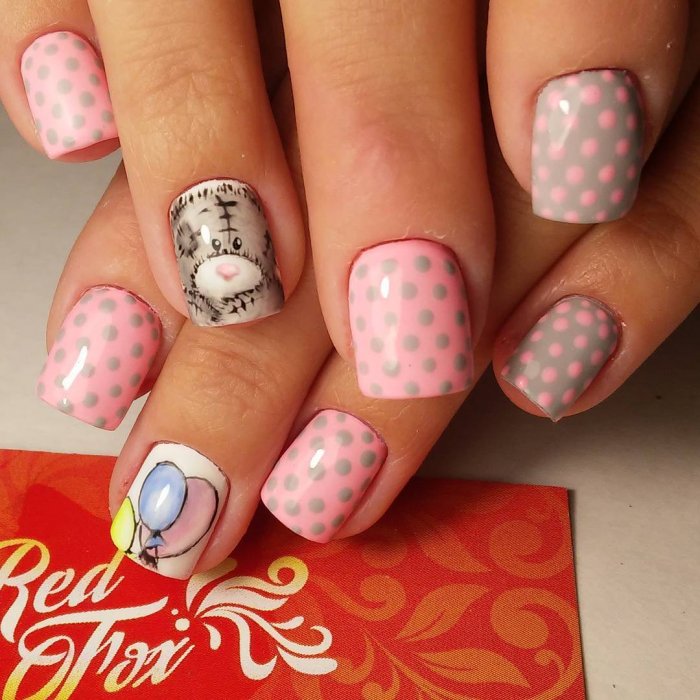 Летний маникюр на день рождения