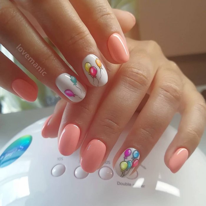 Красивый маникюр на день рождения