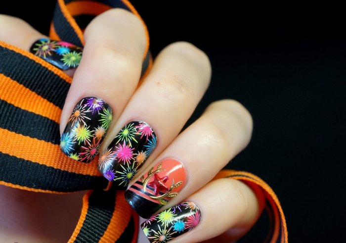 Яркие сочные летние ногти