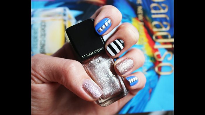 Оранжевый маникюр ко Дню Валентина