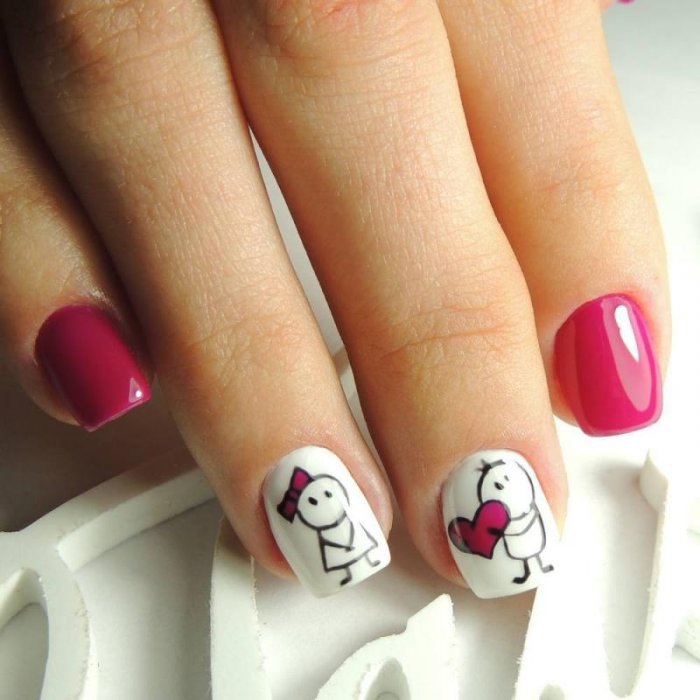 Маникюр на день строителя