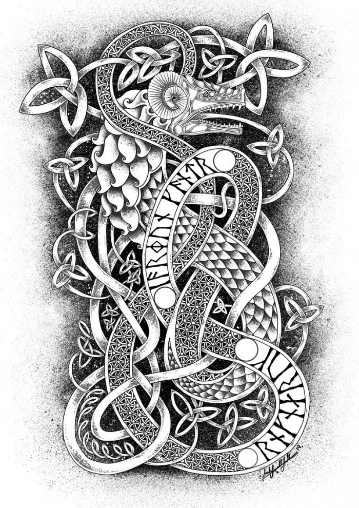 кельтский орнамент тату