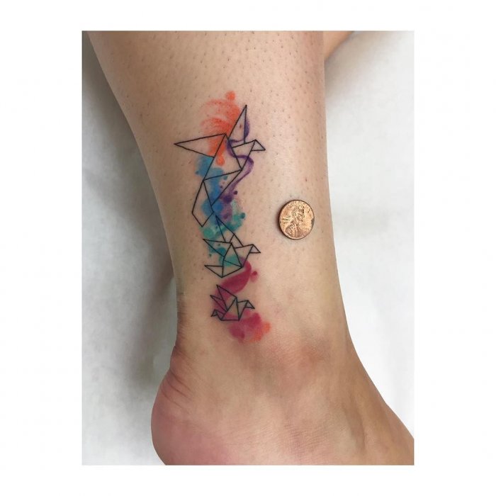 татуировки акварель